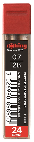 Rotring Min 07 mm 2B Süperpolimer 2089895