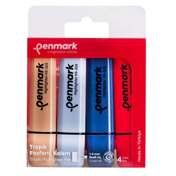 Penmark Tropik 4'lü Fosforlu Kalem Seti