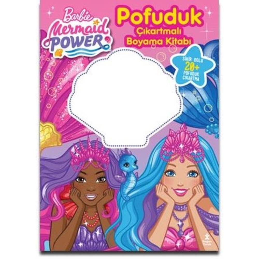 Barbie Mermaid Power Pofuduk Çıkartma Kitabı