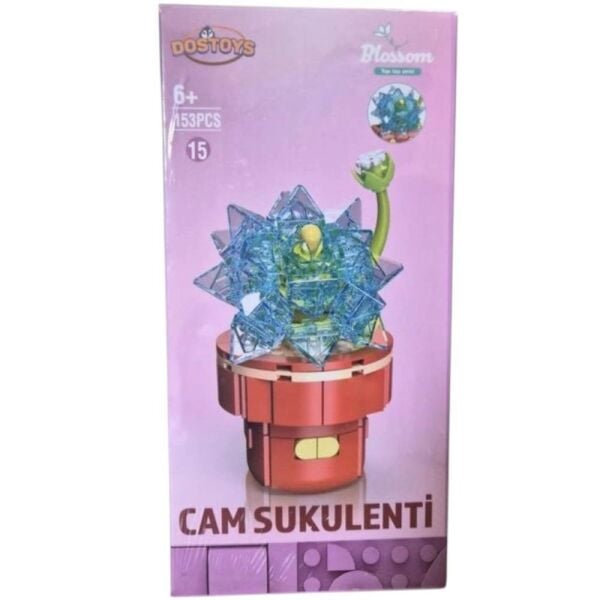 Ocean 113-14 Cam Sukulenti Saksılı Çiçek Lego
