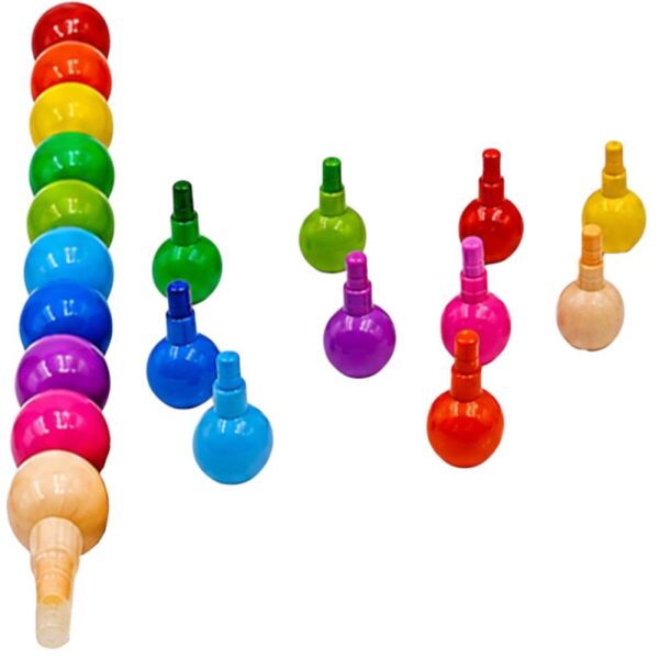 Bubu Geçmeli Crayon Yuvarlak 10 Renk Mum Boya CR0004