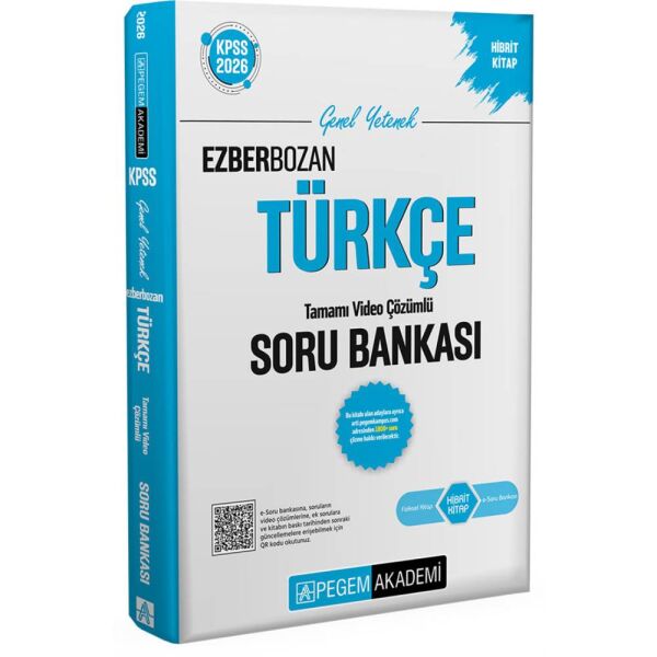 Pegem 2026 KPSS GY GK Ezberbozan Türkçe Tamamı Çözümlü Soru Bankası