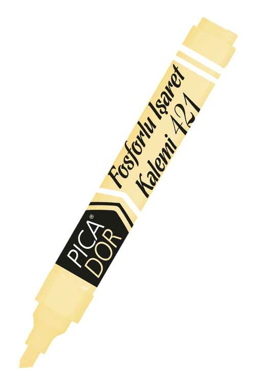 Picador 421 Doldurulabilir Pastel Sarı Fosforlu Kalem