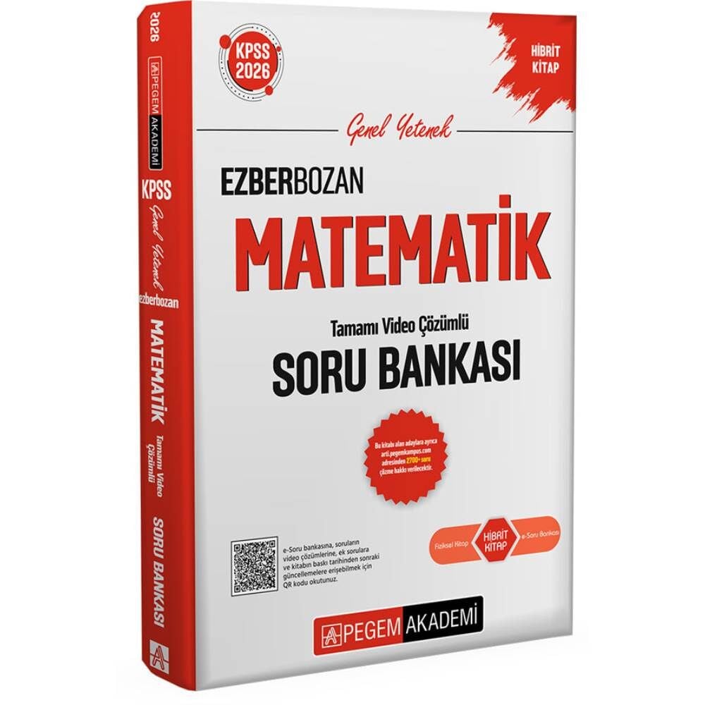 Pegem 2026 KPSS GY GK Ezberbozan Matematik Tamamı Çözümlü Soru Bankası