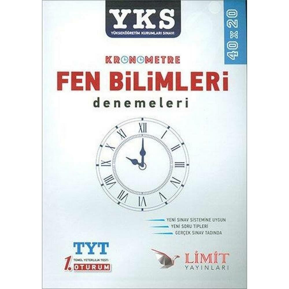 Limit Tyt Kronometre Fen Bilimleri Denemleri 40x20