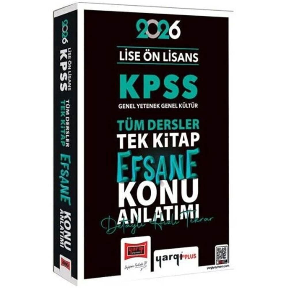 Yargı 2026 KPSS Lise Önlisans GY GK Tek Kitap Efsane Konu Anlatımı