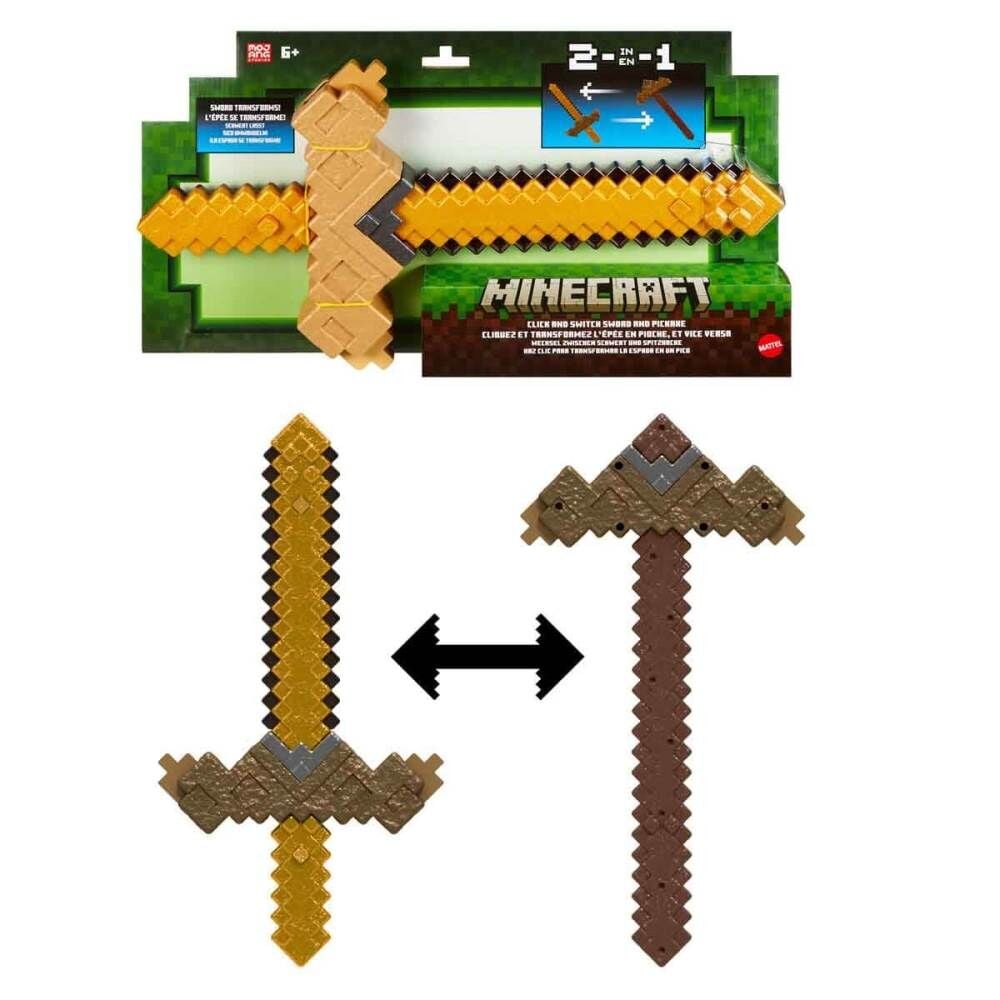 Minecraft 2in1 Kılıç ve Kazma 50 cm JKC15