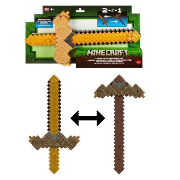 Minecraft 2in1 Kılıç ve Kazma 50 cm JKC15