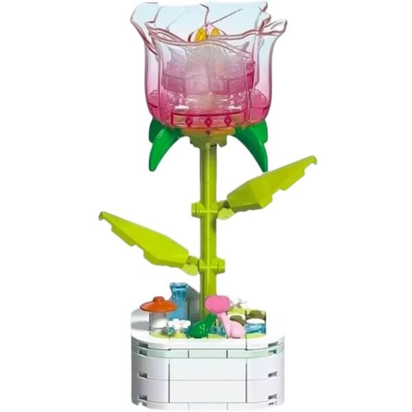 Ocean 103I-7 Pembe Gül Çiçek Lego