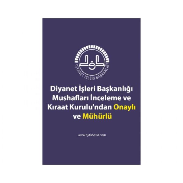 Ayfa Kuranı Kerim Orta Boy Mavi 123M