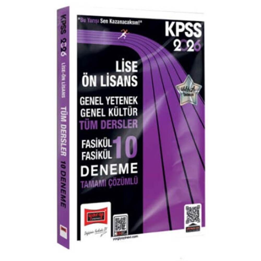 Yargı 2026 KPSS Lise Önlisans GY GK Tamamı Çözümlü 10 Deneme