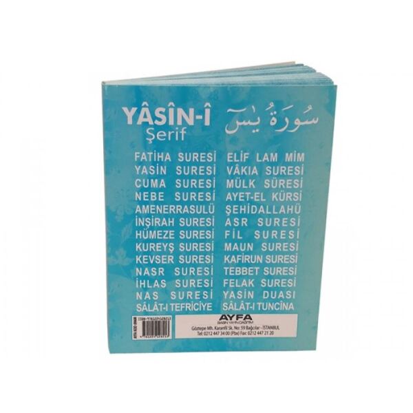 Ayfa Yasin Çanta Boy Tükçe Okunuşlu ve Açıklamalı 096