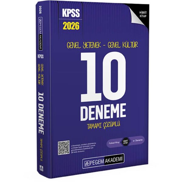 Pegem 2026 KPSS GY GK Tamamı Çözümlü 10 Deneme