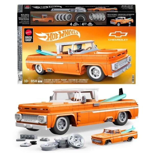 Hot Wheels Custom '62 Chevy Pickup Araba Yapım Seti JFT20
