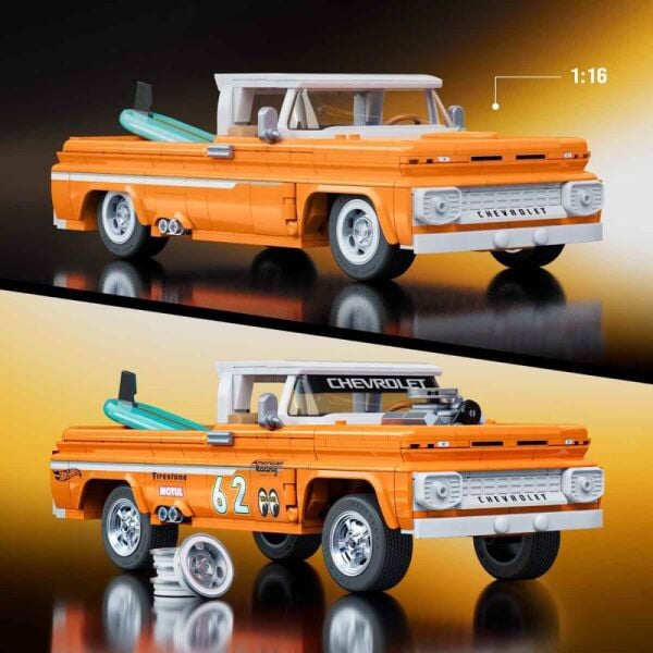 Hot Wheels Custom '62 Chevy Pickup Araba Yapım Seti JFT20