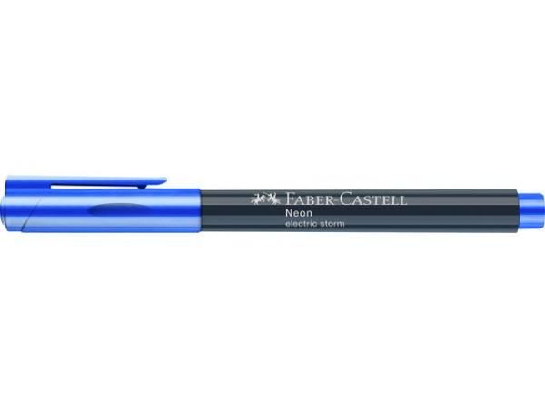 Faber Castell Fosforlu Markör Kalem Mavi