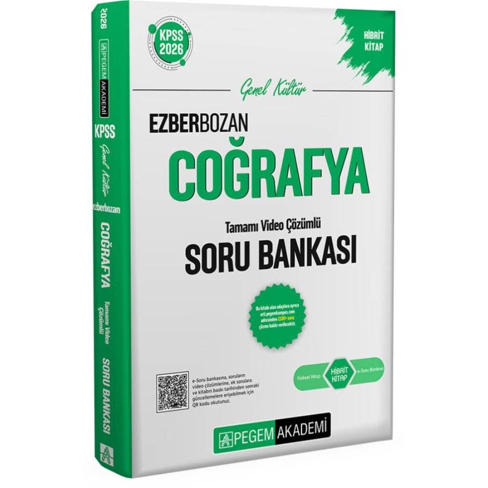 Pegem 2026 KPSS GY GK Ezberbozan Coğrafya Tamamı Çözümlü Soru Bankası