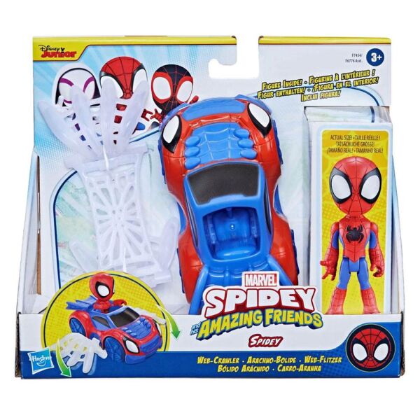 Marvel Spidey and His Amazaing Friends Araç ve Spidey Figür F7454