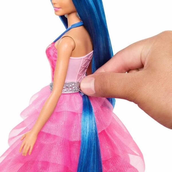 Barbie Mavi Saçlı Prenses Bebek  HRR16