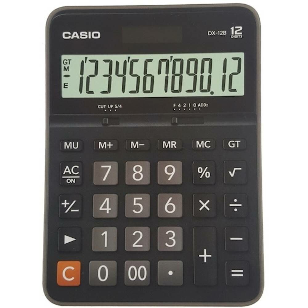Casıo Hesap Makinesi Masaüstü Dx-12B-Bk 12 Hane
