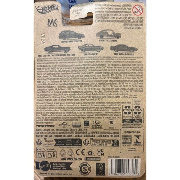 Hot Wheels 1:64 Tekli Arabalar JKX13 1969 Camaro