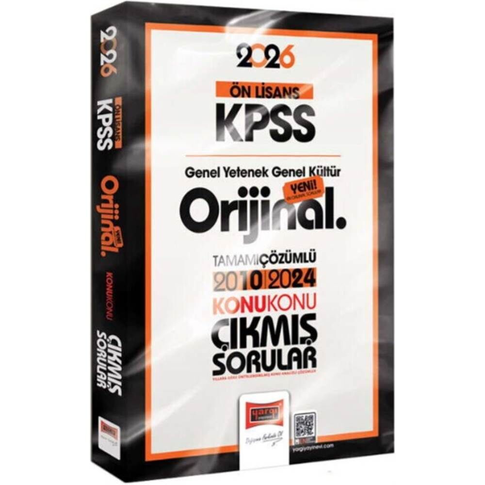 Yargı 2026 KPSS Önlisans GY GK 2010-2024 Çıkmış Sorular