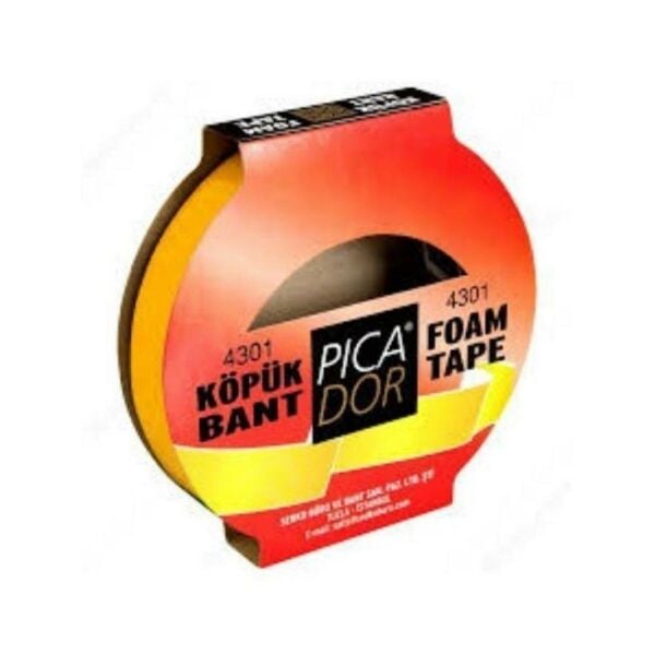 Picador Çift Taraflı Köpük Bant Askılı 19 mm X 5 mt 4301