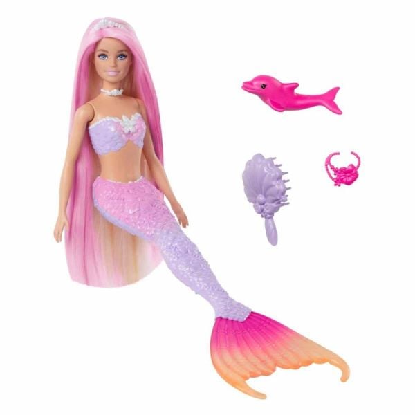 Barbie Renk Değiştiren Deniz Kızı ve Aksesuarları HRP97
