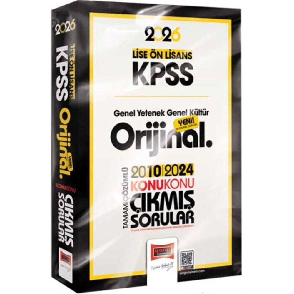 Yargı 2026 KPSS Lise Önlisans GY GK 2010-2024 Çıkmış Sorular