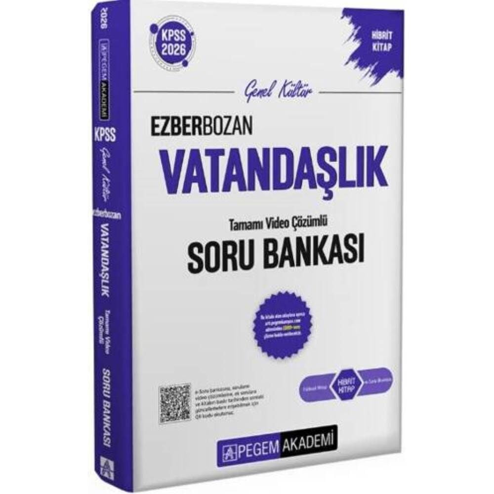 Pegem 2026 KPSS GY GK Ezberbozan Vatandaşlık Tamamı Çözümlü Soru Bankası