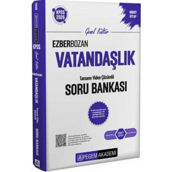 Pegem 2026 KPSS GY GK Ezberbozan Vatandaşlık Tamamı Çözümlü Soru Bankası