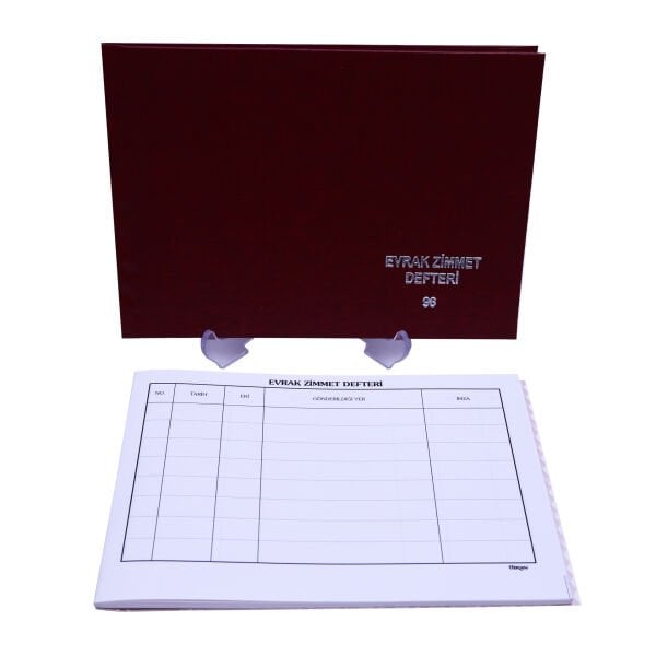 Özkan Evrak Zimmet Defteri Ciltli 96 Yaprak M0483