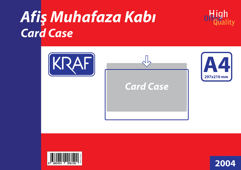 Kraf Afiş Muhafaza Kabı A4 2004