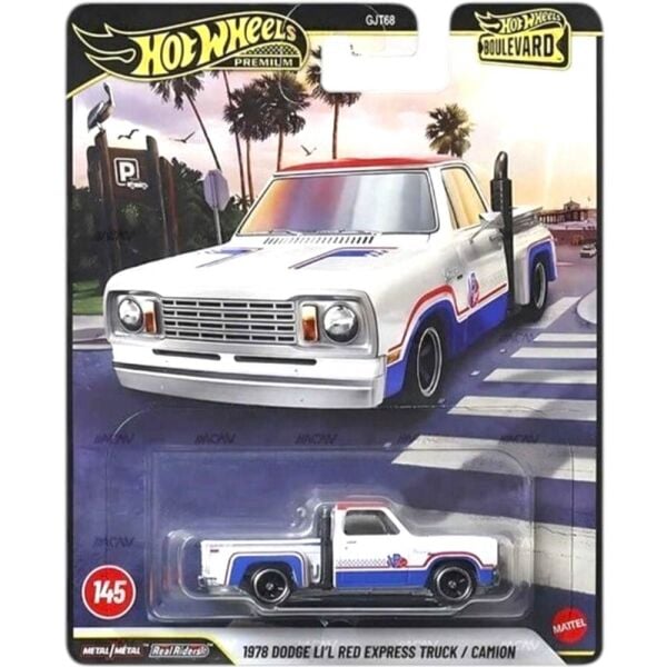 Hot Wheels Premium Boulevard 1978 Dodge lil Red Express Truck GJT68-JHW27