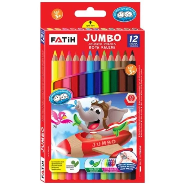 Fatih Kuru Boya Jumbo 12 Renk 33412