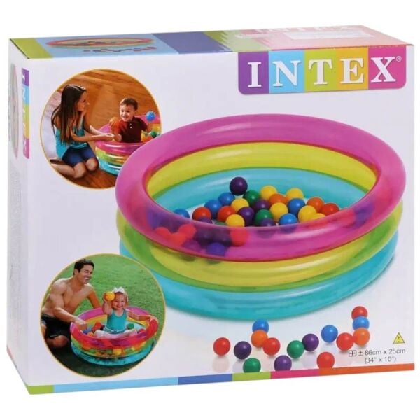 İntex Renkli 3 Bölmeli Toplu Havuz 86 cm 48674