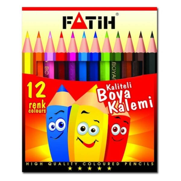 Fatih Kuru Boya 12 Renk Yarım Boy 33012