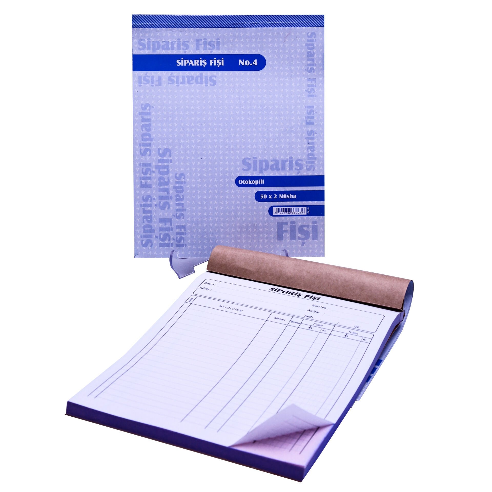 Özkan Sipariş Fişi Büyük Otokopili 50x2 No:4 M0192 M1091