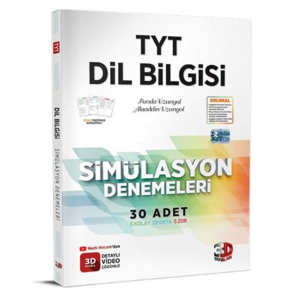 3D TYT Dilbilgisi Simülayson Denmeleri 30 Adet