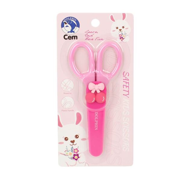 Dolphin Maskotlu Korumalı Öğrenci Makası SCS-077