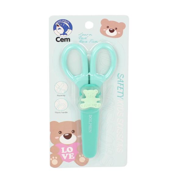 Dolphin Maskotlu Korumalı Öğrenci Makası SCS-077