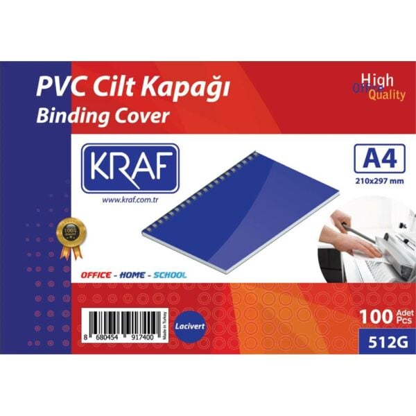 Kraf Cilt Kapağı A4 100 Lü 512G Lacivert