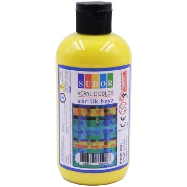 Südor Akrilik Boya 250 Ml Limon Sarı Sd1008-01