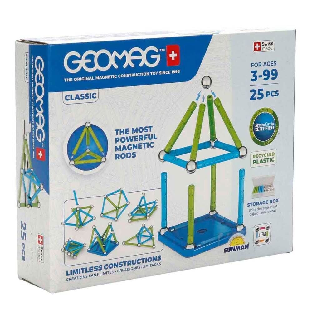 Renkli Manyetik Çubuklar 25 Parça 275