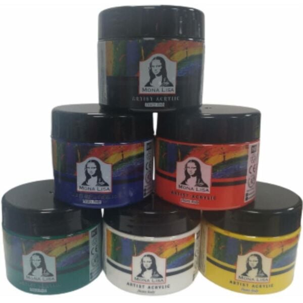 Südor Akrilik Boya Set Monalısa 6 Lı Ana Renk 125 Ml Ma125-X6-1