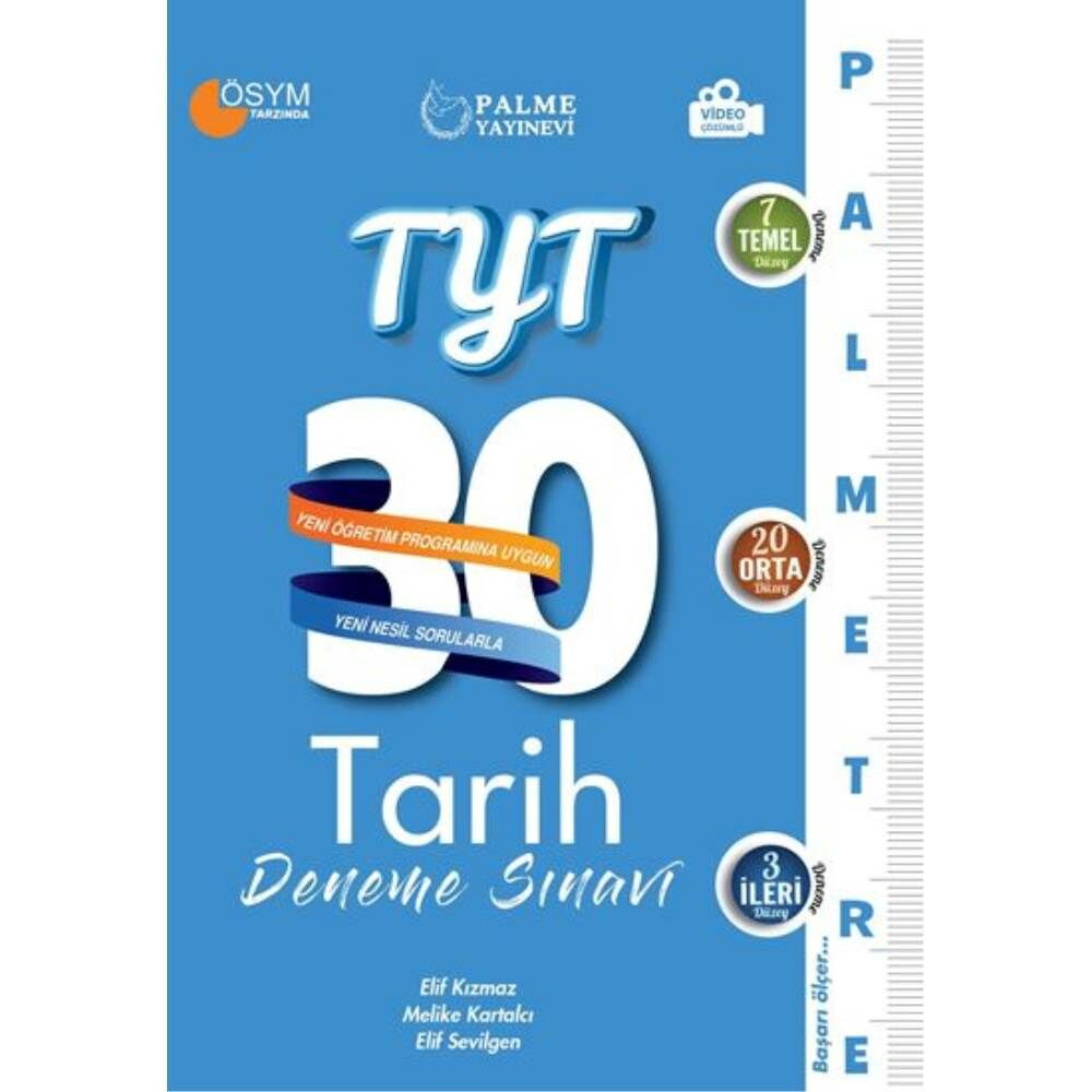 Palme TYT Eşit Ağırlık Palmetre Video Çözümlü 30 Deneme