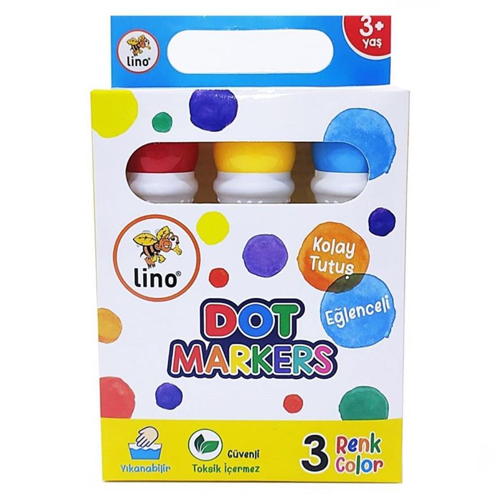 Lino Dot Markers 3 lü Yıkanbilir LN-603