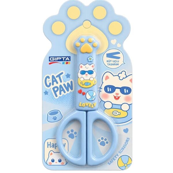 Catpaws K7245 Figürlü Korumalı Öğrenci Makası