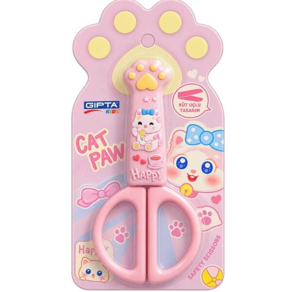 Catpaws K7245 Figürlü Korumalı Öğrenci Makası