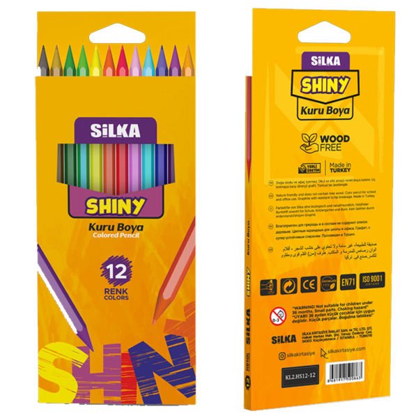 Silka Shiny Kuru Boya 12 Renk Art-K0001